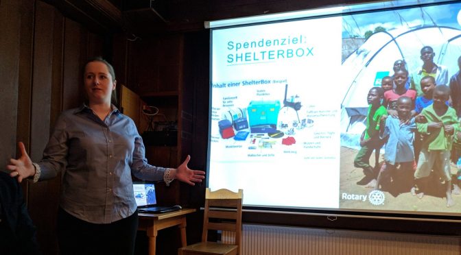 Sherryprobe zugunsten Shelterbox