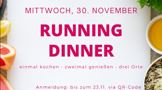 Running Dinner am 30. November in Clausthal-Zellerfeld